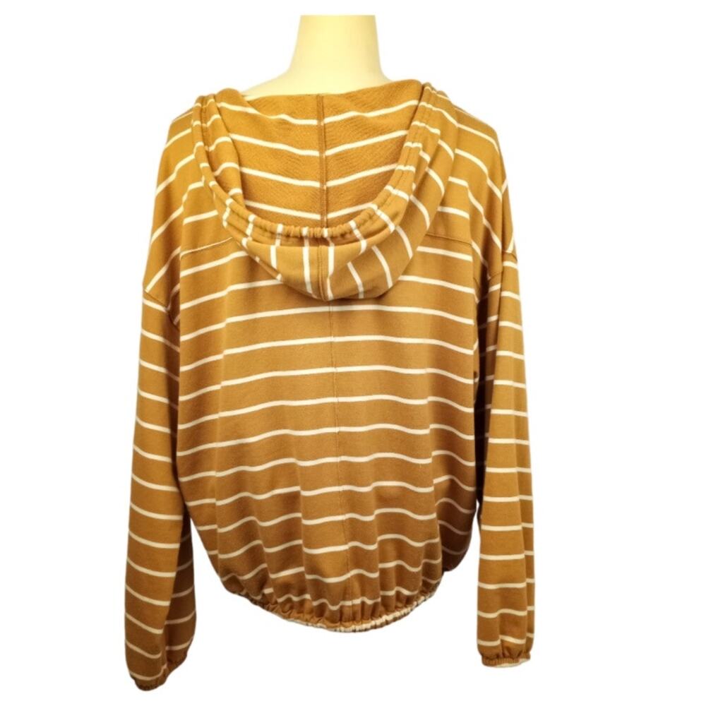 MAURICES Soft Knit Hooded Sweatshirt Medium Boho Campy Cottage - Picture 6 of 10
